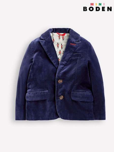 Boden Blue Velvet Classic 100% Cotton Blazer (AW6050) | R$ 485 - R$ 545