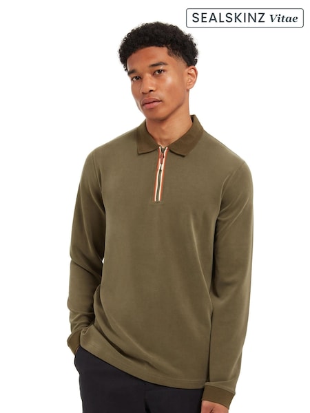 Heywood Soft Touch Quarter Zip Polo Shirt (AW6075) | €132