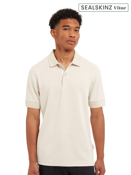 Sealskinz Cream Roydon Soft Touch Polo Shirt (AW6090) | €105