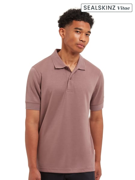 Sealskinz Purple Roydon Soft Touch Polo Shirt (AW6095) | €63