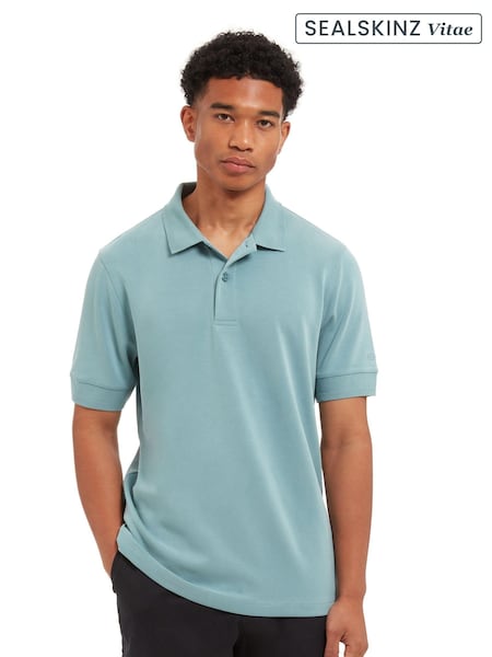 Sealskinz Green Roydon  Soft Touch Polo Shirt (AW6099) | €63