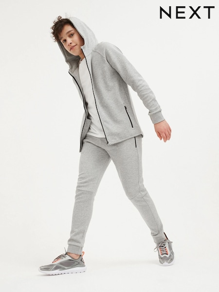 رمادي مموج - Tech Sportswear Zip Through Hoodie (3-16yrs) (AW6212) | ‏86 د.إ.‏ - ‏ 112‏ د.إ.