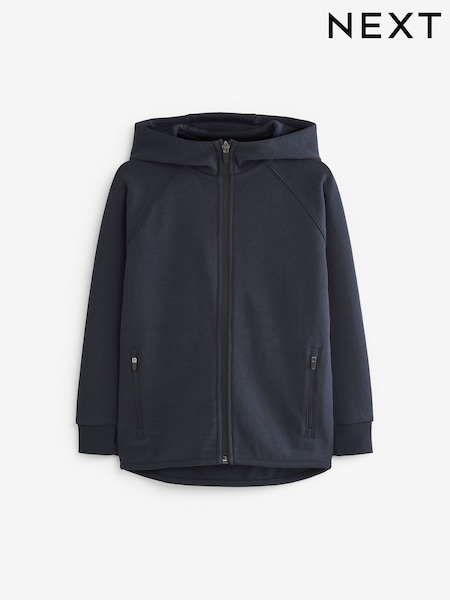 Navy Blue Tech Sportswear Zip Through Hoodie (3-16yrs) (AW6213) | €24 - €30