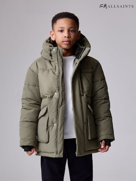smALLSAINTS Khaki Green Underground Padded Parka (AW6217) | €95 - €101