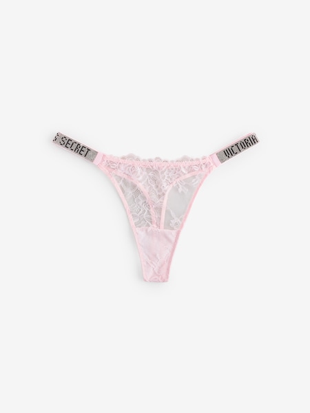 Victoria's Secret Angel Pink Thong Shine Strap Knickers (AW6345) | €22.50