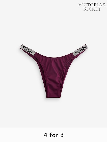 Victoria's Secret Kir Red Brazilian Shine Strap Knickers (AW6360) | €22.50