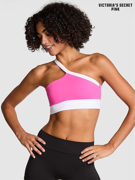 Victoria's Secret PINK Pink Gossip Relay One Shoulder Sports Bra (AW6361) | €29