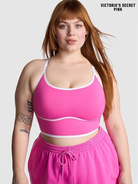Victoria's Secret PINK Pink Gossip Relay Racerback Sports Bra (AW6365) | €33