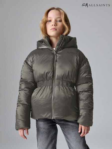 smALLSAINTS Khaki Green Waisted Short Padded Coat (AW6378) | € 101 - € 108