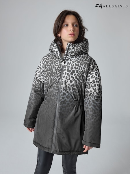 smALLSAINTS Grey Leopard Ombre Mac Coat (AW6379) | €74 - €79