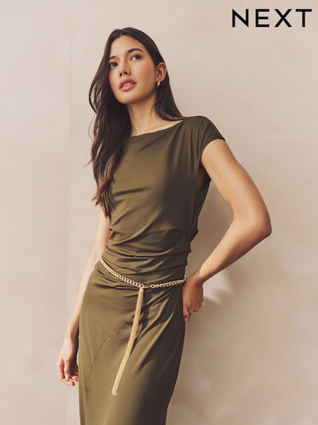 Gold Tone Skinny Chain Belt (AW6466) | 99 QAR