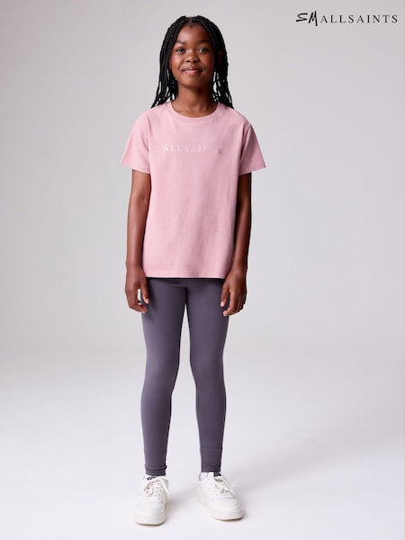 smALLSAINTS Mid Pink Lace Back T-Shirt and Leggings Set (AW6497) | €45 - €51