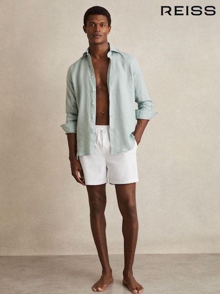Reiss White Cliff Drawstring Swim Shorts (AW6601) | €88