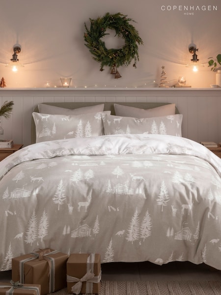 Copenhagen Home Natural 100% Cotton Winter Lodge Duvet Cover Set (AW6662) | $48 - $95