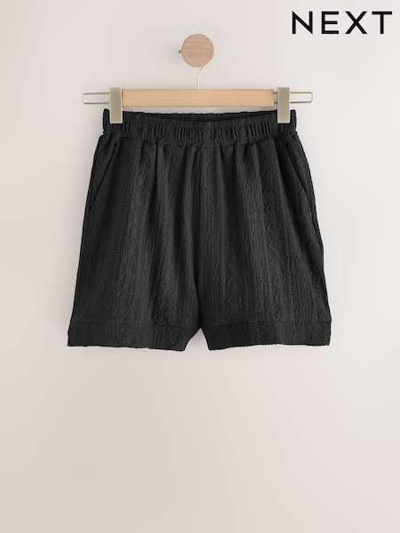 Черный - Broderie Holiday Shorts (AW6715) | €30