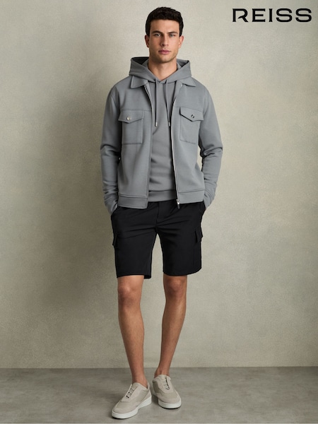 Reiss Navy Climb Drawstring Technical Cargo Shorts (AW6759) | €168