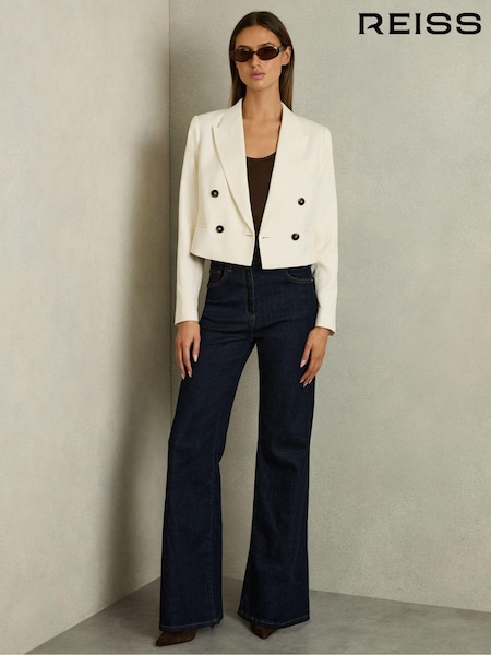 Reiss Millie Double-Breasted Cropped Blazer (AW6760) | €362