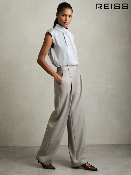 Reiss Harper Wool-Blend Wide-Leg Suit Trousers (AW6763) | €299