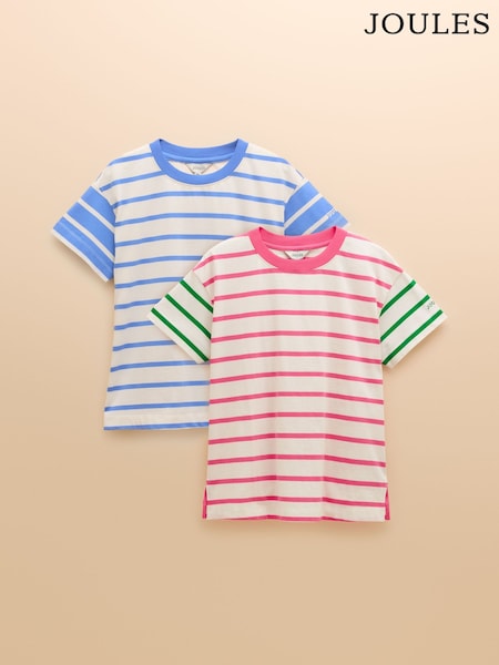 Joules Ellie 2 Pack Short Sleeve Jersey Tops (AW6881) | €55