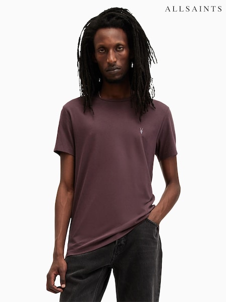 AllSaints Red Tonic Short Sleeve Crew T-Shirt (AW6957) | €46