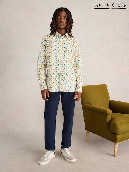 White Stuff Multi Chair Printed 100% Cotton Shirt (AW6959) | 256 LEI
