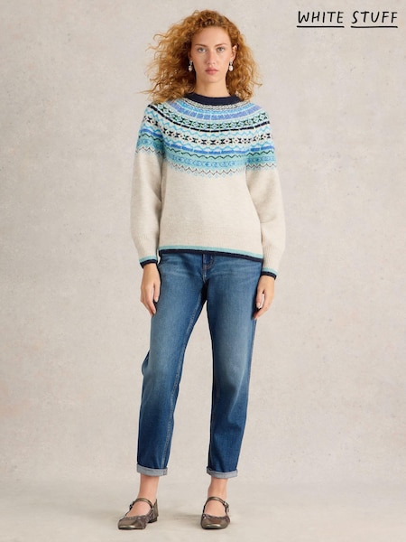 White Stuff Frosted Fairisle Pattern Jumper (AW6960) | 303 LEI