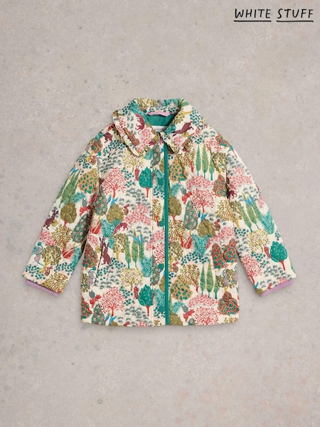 White Stuff Woodland Print Quilted Coat (AW6966) | ‏160 د.إ.‏