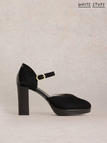 White Stuff Black Priscilla Platform Shoes (AW6980) | AED276