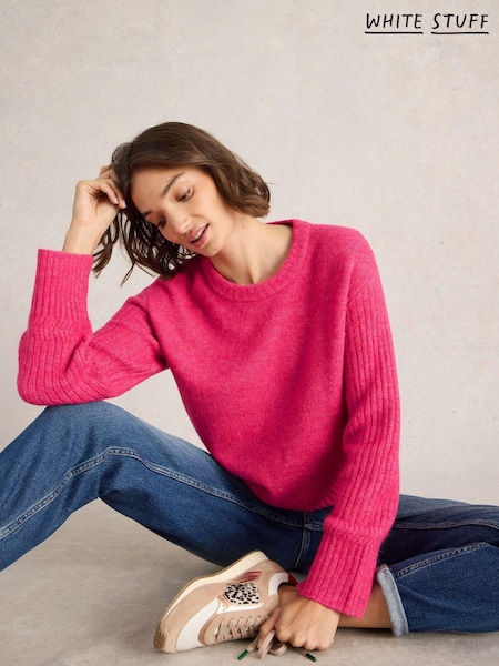 White Stuff Pink Sophia Jumper (AW6990) | AED160