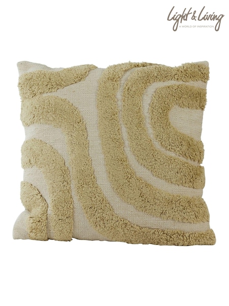Light & Living Green Sakala Tufted Wave Cushion (AW7016) | €42