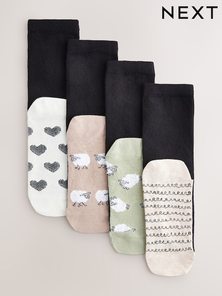 Sheep Footbed Ankle Socks 4 Pack (AW7183) | €17.50