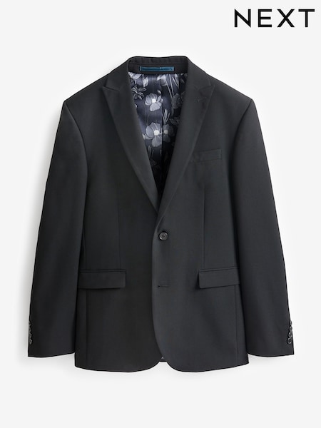 Black Regular Fit Black Suit Jacket (AW7237) | €64