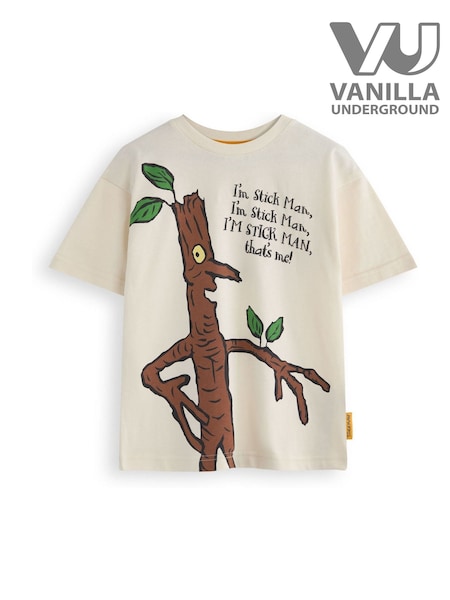 Vanilla Underground Cream Unisex Kids Gruffalo and Friends 100% Cotton T-Shirt (AW7253) | €19