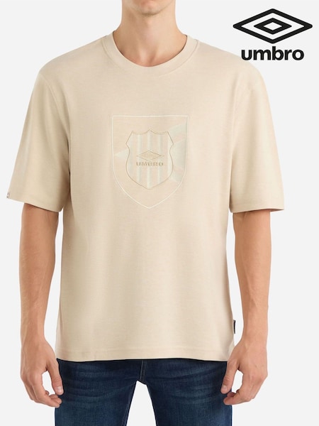 Umbro Cream Crest 100% Cotton T-Shirt (AW7300) | €36