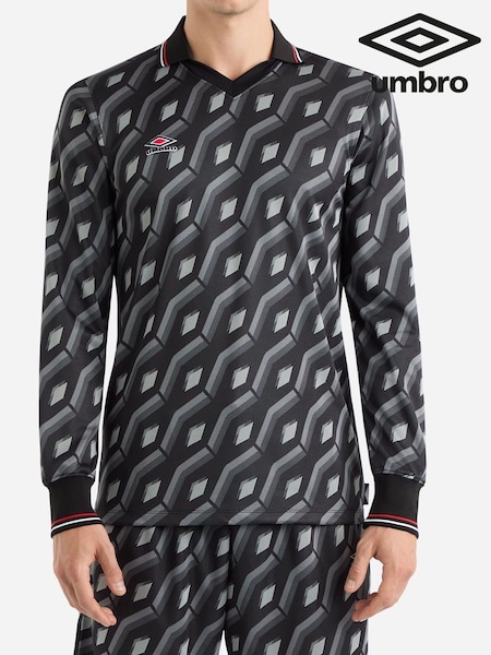 Umbro Black Jacquard Long Sleeve Jersey (AW7307) | €80