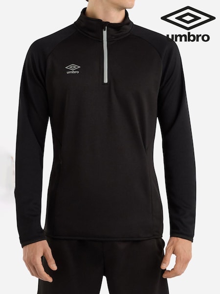 Umbro Black Sportswear Quarter Zip Sweatshirt (AW7360) | €42