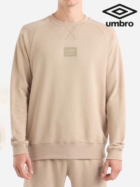 Umbro Cream Small Logo Sweatshirts (AW7363) | 261 LEI