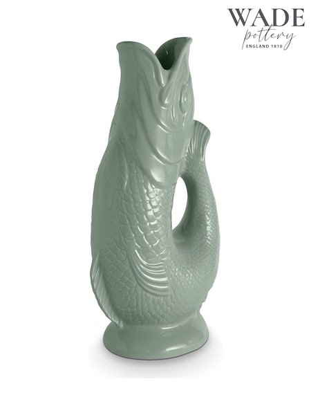 Wade Sage Green Large Original Gurgle Fish Vase Jug (AW7437) | €61
