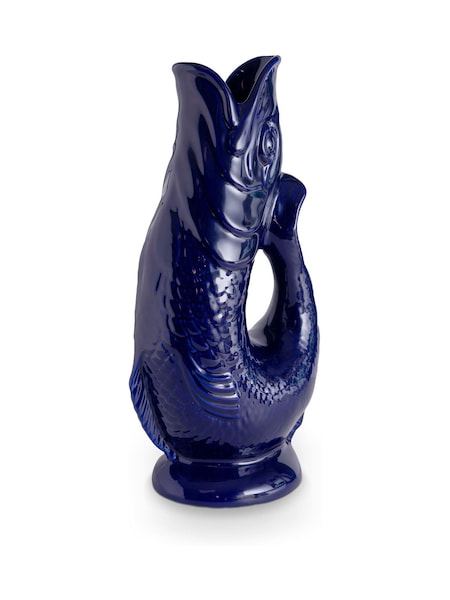 Wade Cobalt Blue Large Original Gurgle Fish Vase Jug (AW7439) | €61