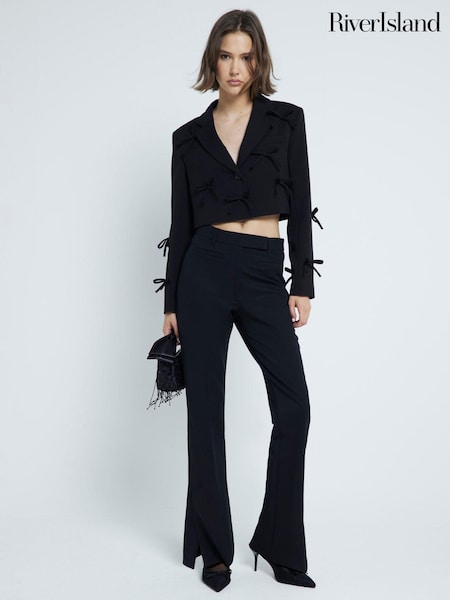 River Island Slim Fit Tailored Flare Trousers (AW7623) | 178 LEI