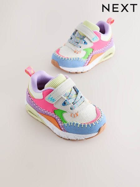 Multi Bright Elastic Lace Chunky Trainers (AW7864) | €36 - €39
