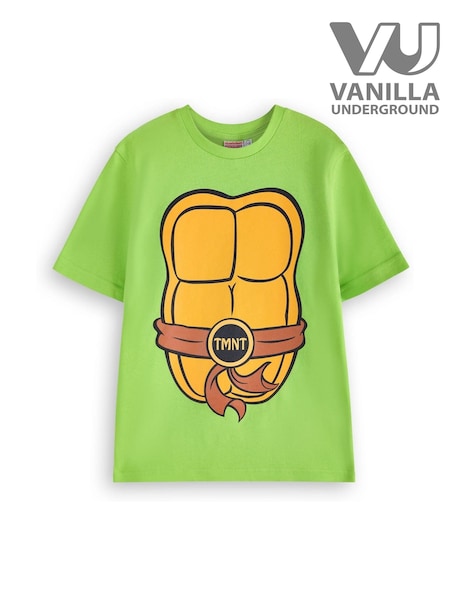 Vanilla Underground Green Mens Teenage Mutant Ninja Turtles Cosplay 100% Cotton T-Shirt (AW7875) | €30