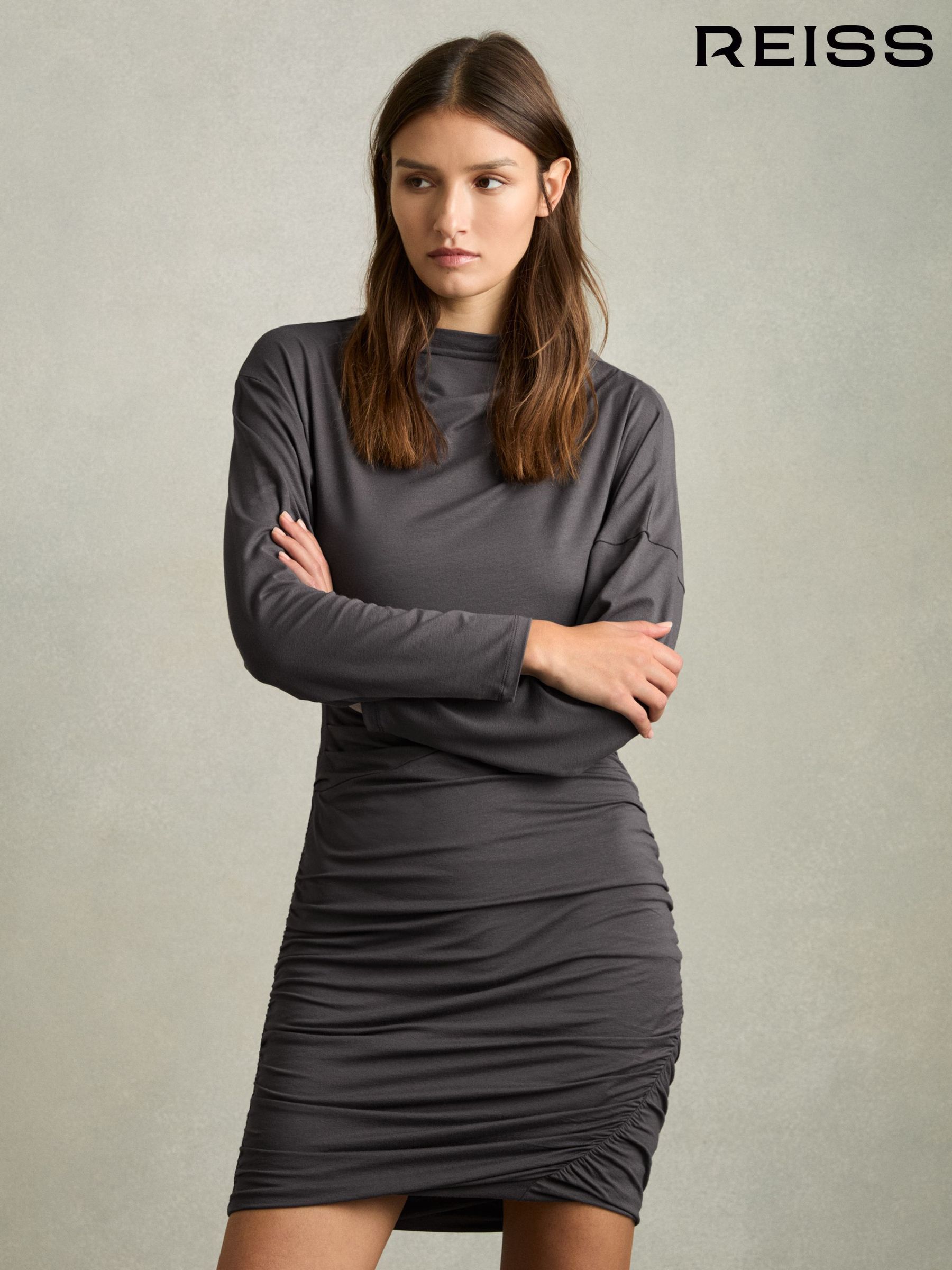 Reiss grey dress on sale