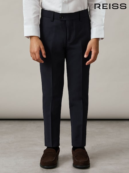 Reiss Navy Hope 3-9 yrs Wool-Blend Suit Trousers (AW8236) | €55