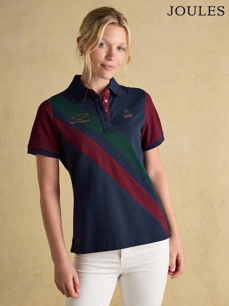Joules Official Scone Navy Pique Polo Shirt (AW8277) | €71.95