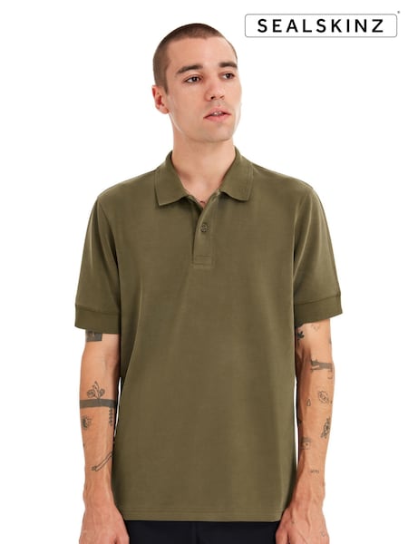 Sealskinz Green Roydon Soft Touch Polo Shirt (AW8288) | €63