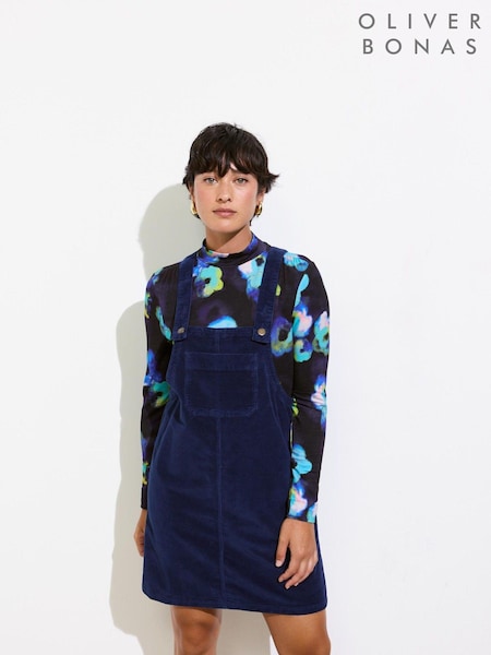 Oliver Bonas Corduroy Pinafore Dress (AW8316) | 284 LEI