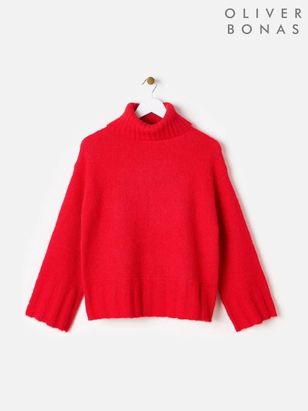 Oliver Bonas Fluffy Chunky Rib Roll Neck Jumper (AW8331) | € 47
