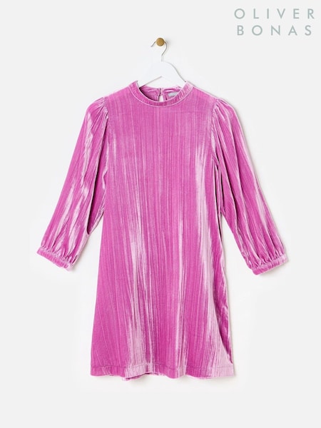 Oliver Bonas Two Tone Velvet Mini Dress (AW8343) | 506 LEI