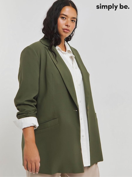 Simply Be Single Breasted Blazer (AW8394) | 328 LEI